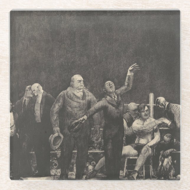 Dessous-de-verre En Verre John L. Sullivan - George Bellows (Devant)