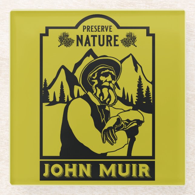 Dessous-de-verre En Verre John Muir (Devant)
