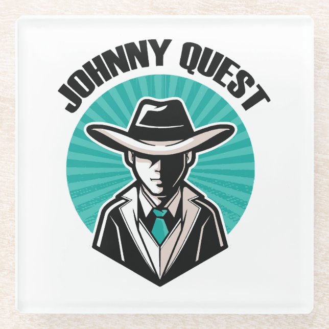 Dessous-de-verre En Verre Johnny Quest (Devant)