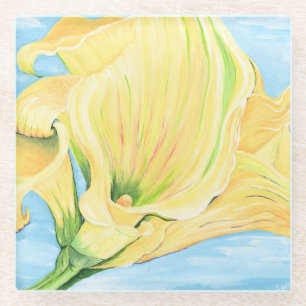 Dessous-de-verre En Verre Joyeux Calla Lily