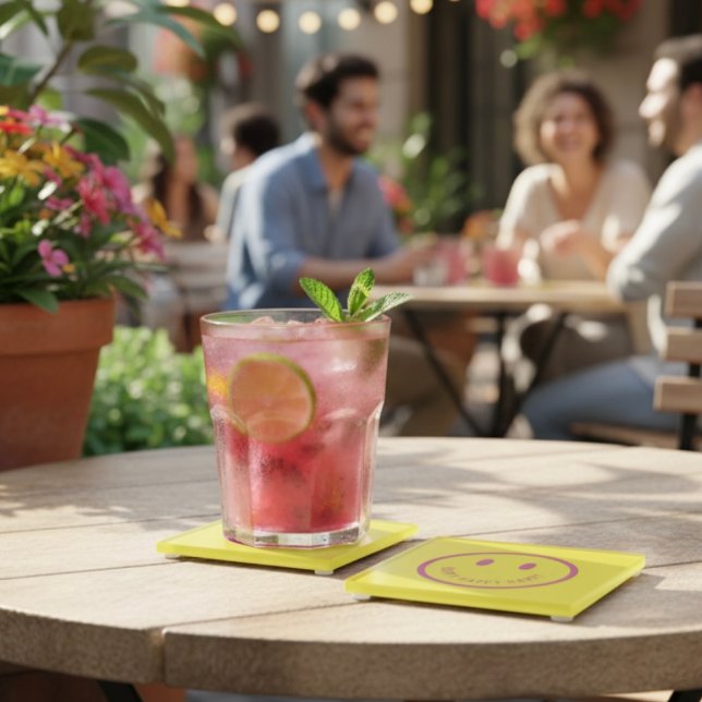 Dessous-de-verre En Verre Joyeux Dessous de verre en verre (Créateur téléchargé)