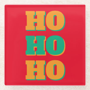 Dessous-de-verre En Verre Joyeux Nouvel An Joyeux Noël Période des Fêtes HoH