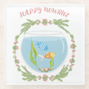 Dessous-de-verre En Verre Joyeux Nowruz