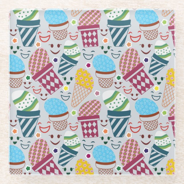 Dessous-de-verre En Verre Joyeux Pâques (Devant)