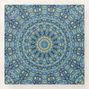 Dessous-de-verre En Verre Kaleidoscope de nuit Starry 2