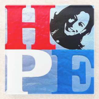Dessous-de-verre En Verre Kamala Harris HOPE dessous de verre
