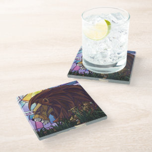 Dessous-de-verre En Verre King Lion et Cubs Art