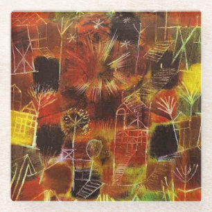 Dessous-de-verre En Verre Klee - Composition cosmique