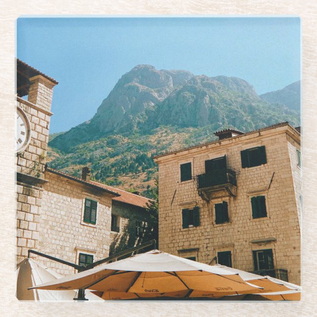 Dessous-de-verre En Verre Kotor - Monténégro (Devant)