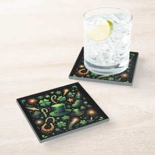 Dessous-de-verre En Verre La Chance de la Saint-Patrick