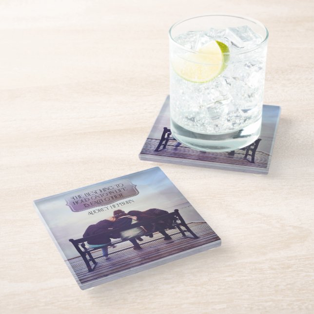 Dessous-de-verre En Verre La Meilleure Chose À Garder Dans La Vie (Incliné)