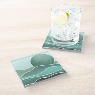 Dessous-de-verre En Verre La montagne du Boho