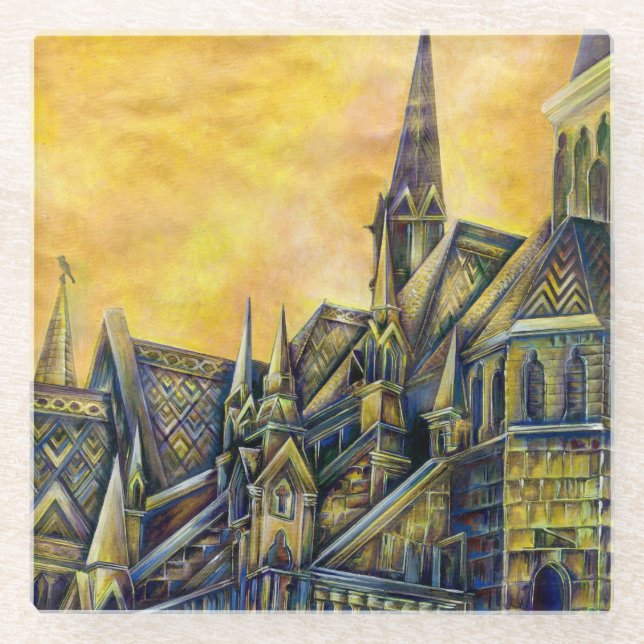 Dessous-de-verre En Verre La soif dans l'espace (Devant)