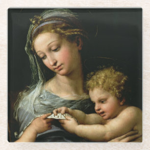 Dessous-de-verre En Verre La Vierge du rose, c.1518