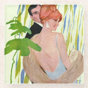 Dessous-de-verre En Verre L'argent dans son esprit