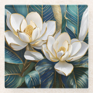 Dessous-de-verre En Verre L'art de Magnolia