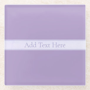 Dessous-de-verre En Verre Lavande Lumière Personnalisable Purple