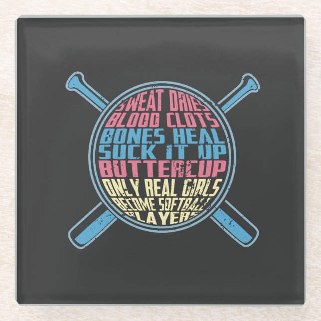 Dessous-de-verre En Verre Le base-ball (Devant)