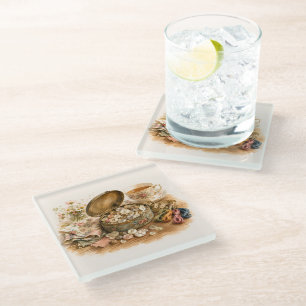 Dessous-de-verre En Verre Le Dessous de Verre en Boîte à Boutons