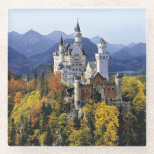 Dessous-de-verre En Verre Le fantaisiste Neuschwanstein est l'un des trois