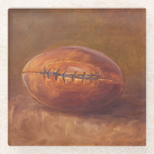 Dessous-de-verre En Verre Le football rustique des sports  