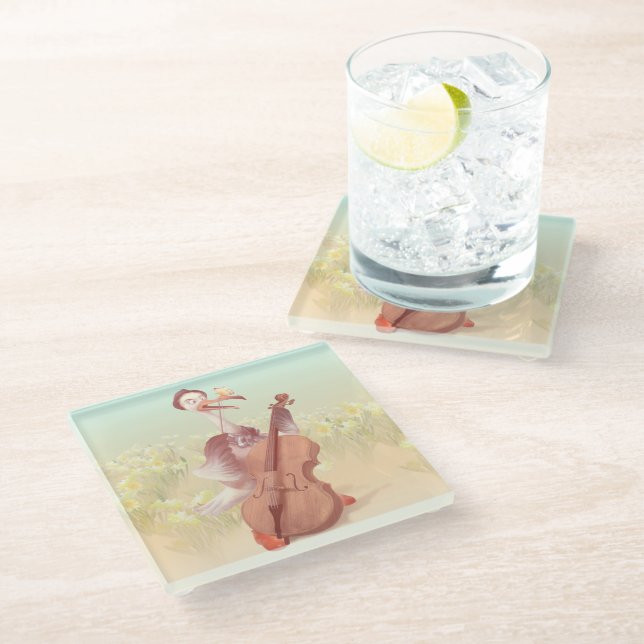 Dessous-de-verre En Verre Le grand artiste du printemps (Incliné)