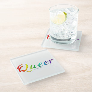Dessous-de-verre En Verre Le mot unique expressif et étrange de SlipperyJoe