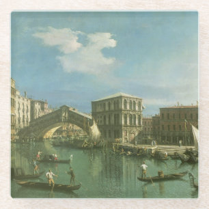 Dessous-de-verre En Verre Le pont de Rialto, Venise