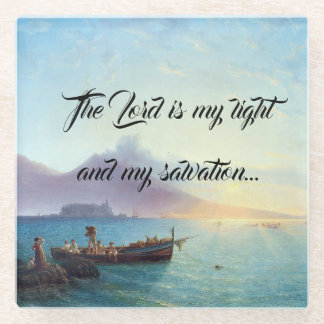 Dessous-de-verre En Verre Le seigneur de bateaux de plage d'océan est mes