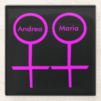 Les amoureux lesbiennes Dessous de verre personnal