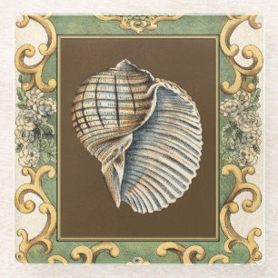 Dessous-de-verre En Verre Les coquilles de la petite sirène