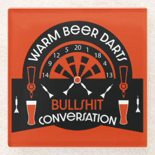 Dessous-de-verre En Verre Les fléchettes de pub classiques