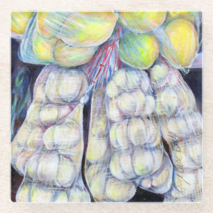 Dessous-de-verre En Verre Les Merveilles des Marchés Occidentaux, Singapour