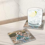 Dessous-de-verre En Verre Les petits font la vie grand<br><div class="desc">Les petits-enfants rendent la vie grandiose : Un cadeau photo personnalisé pour la famille. Crédit photo Photographie © Storytree Studios,  Stanford,  CA. Modèle photo doit être remplacé par votre propre photo</div>