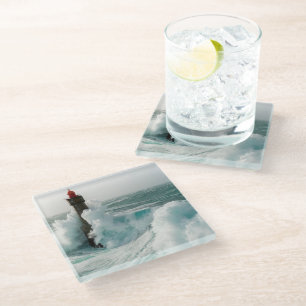 Dessous-de-verre En Verre Les phares Jument Phare Ouessant France