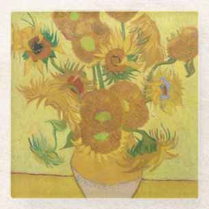 Dessous-de-verre En Verre Les tournesols de Vincent van Gogh (1888)