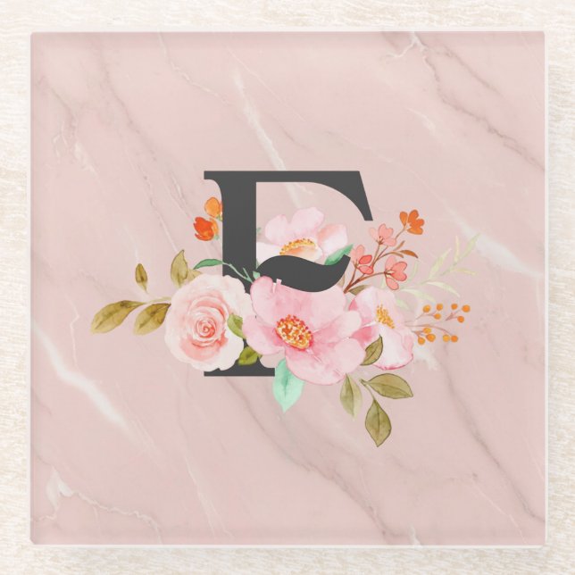 Dessous-de-verre En Verre Lettre F (Devant)
