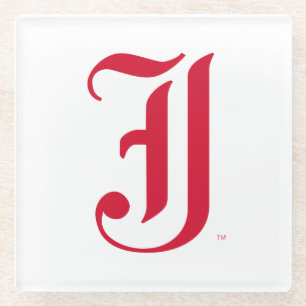 Dessous-de-verre En Verre LETTRE JSU Classique de l'Université d'État de Jac