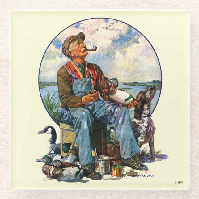 Dessous-de-verre En Verre leurres (Devant)