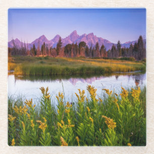 Dessous-de-verre En Verre Lever de soleil de Teton