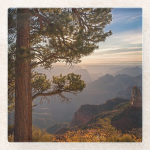 Dessous-de-verre En Verre Lever de soleil du nord de jante