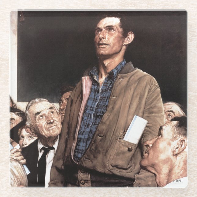 Dessous-de-verre En Verre Liberté D'Expression (Devant)