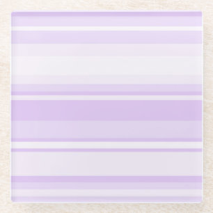 Dessous-de-verre En Verre Lilac rayures