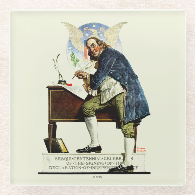 Dessous-de-verre En Verre L'indépendance (Devant)