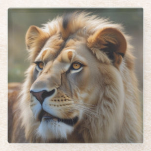 Dessous-de-verre En Verre Lion