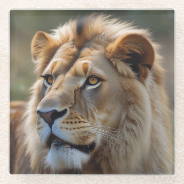 Dessous-de-verre En Verre Lion (Devant)