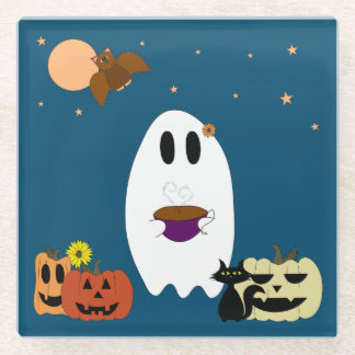 Dessous-de-verre En Verre Livres et thé