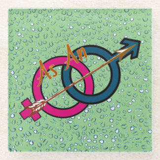 Dessous-de-verre En Verre Logo 'As An Arrow'