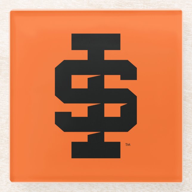 Dessous-de-verre En Verre Logo de l'Université d'État de l'Idaho (Devant)