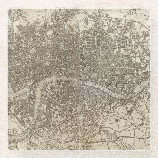 Dessous-de-verre En Verre Londres (Devant)